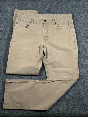 Stio Pants Mens 34x30 Beige Rivet Canvas 5 Pocket Stretch Outdoor Chino Hiking